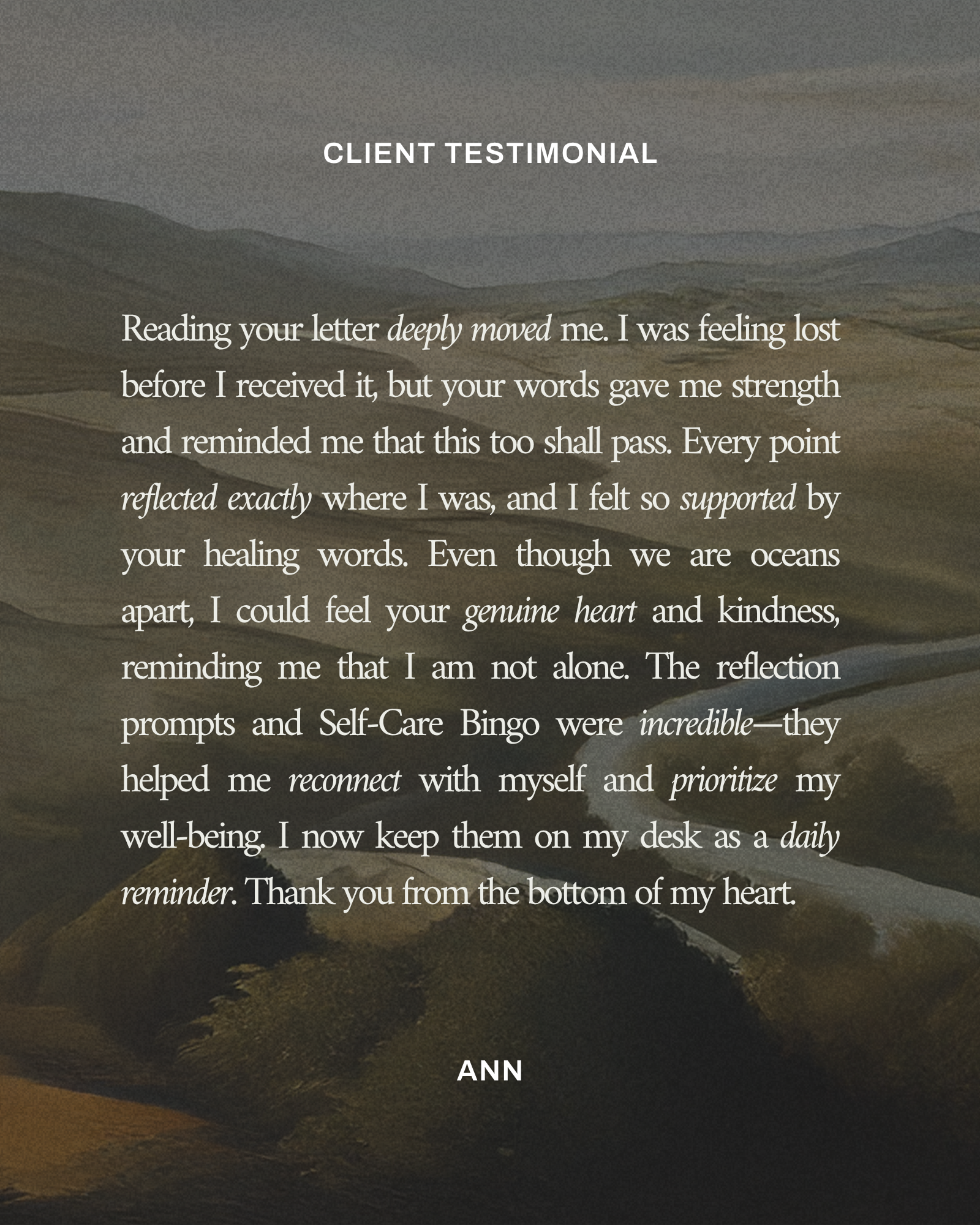 The Reflection Letter
